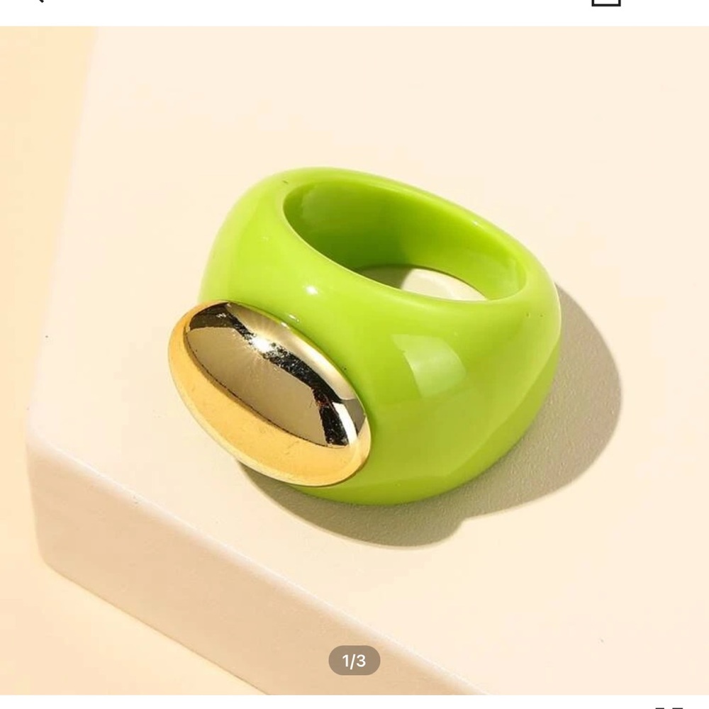 1pc simple resin ring
